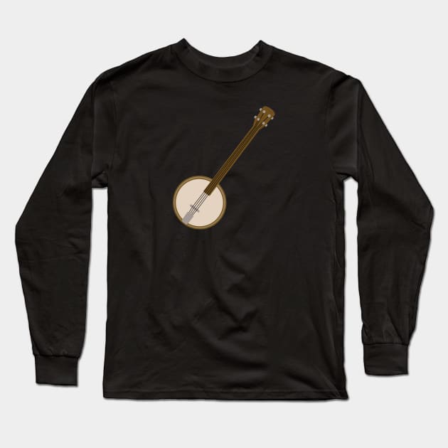 Banjo Long Sleeve T-Shirt by Kelly Louise Art